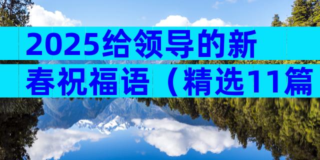 2025给领导的新春祝福语（精选11篇）