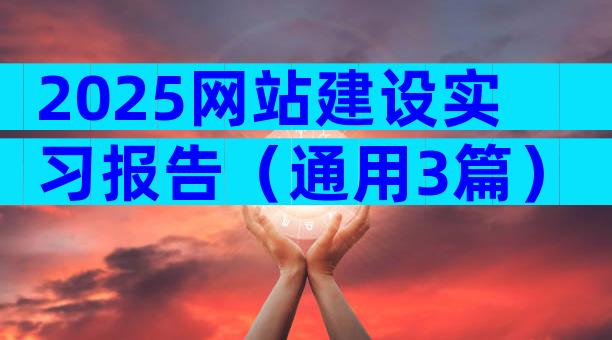 2025网站建设实习报告（通用3篇）