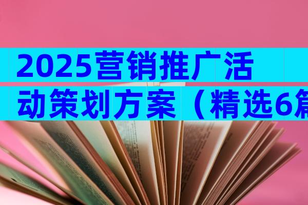 2025营销推广活动策划方案（精选6篇）