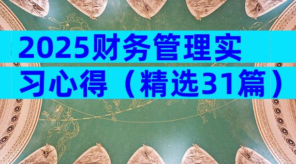 2025财务管理实习心得（精选31篇）