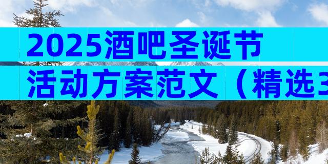 2025酒吧圣诞节活动方案范文（精选3篇）