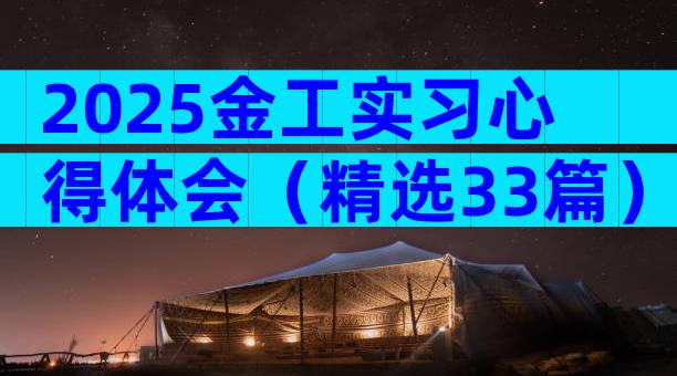 2025金工实习心得体会（精选33篇）