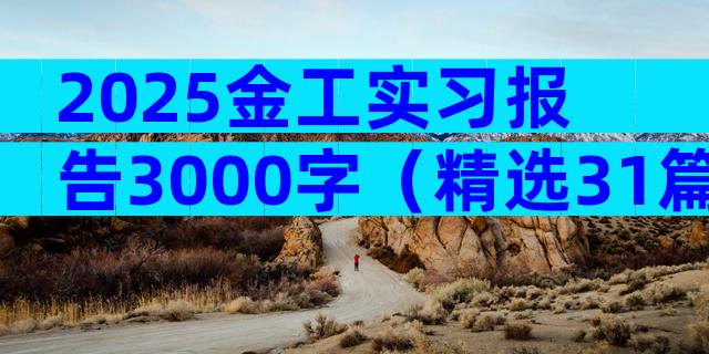 2025金工实习报告3000字（精选31篇）