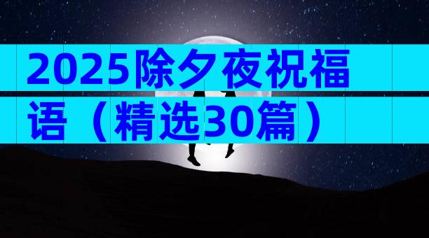 2025除夕夜祝福语（精选30篇）