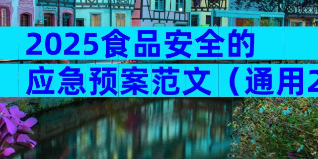 2025食品安全的应急预案范文（通用26篇）