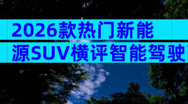 2026款热门新能源SUV横评智能驾驶配置与落地价购车指南