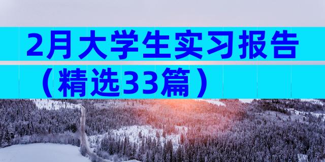 2月大学生实习报告（精选33篇）