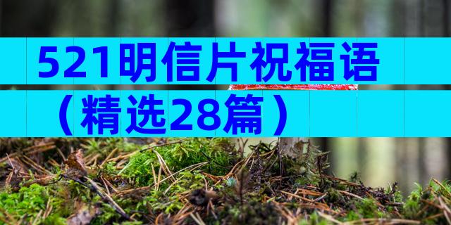 521明信片祝福语（精选28篇）