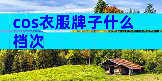 cos衣服牌子什么档次