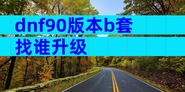 dnf90版本b套找谁升级
