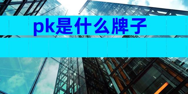 pk是什么牌子