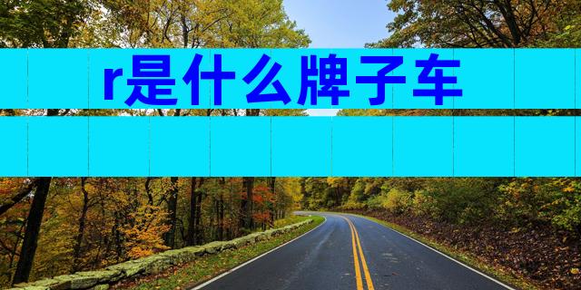 r是什么牌子车