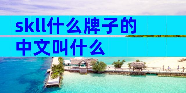 skll什么牌子的中文叫什么