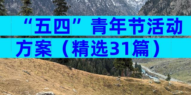 “五四”青年节活动方案（精选31篇）