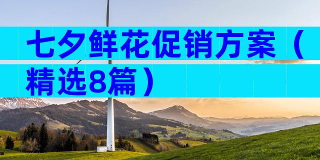 七夕鲜花促销方案（精选8篇）