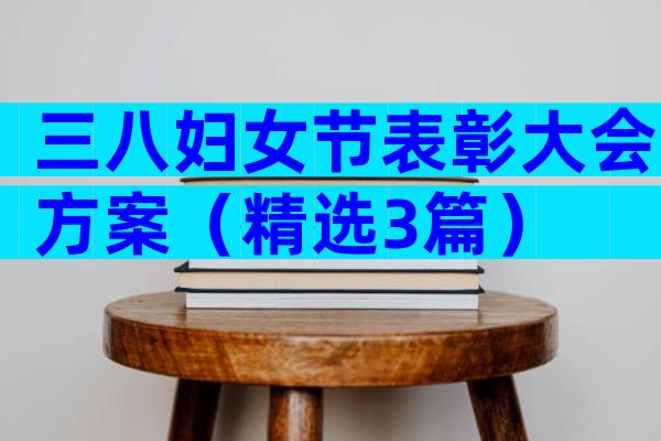 三八妇女节表彰大会方案（精选3篇）