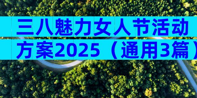 三八魅力女人节活动方案2025（通用3篇）
