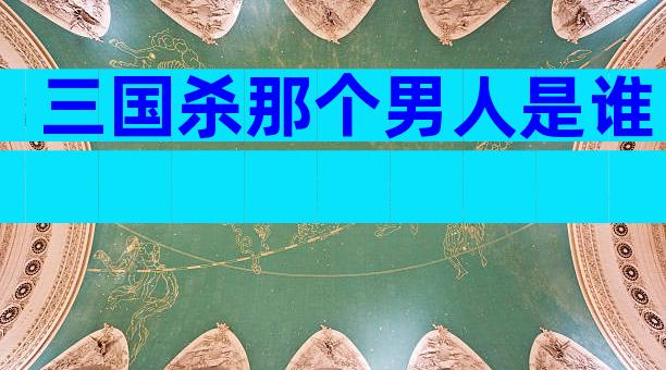 三国杀那个男人是谁