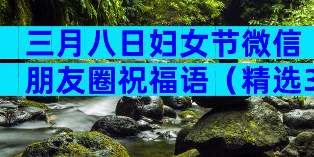 三月八日妇女节微信朋友圈祝福语（精选30篇）
