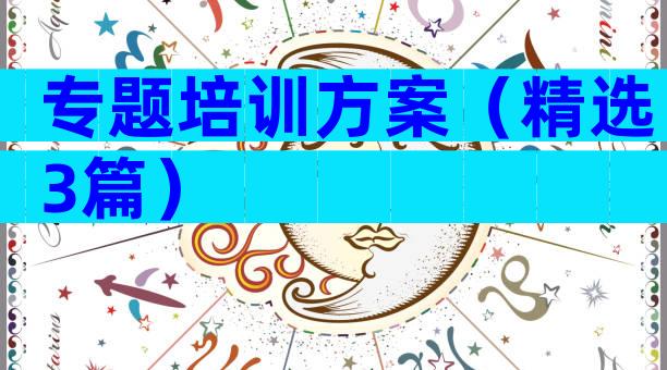 专题培训方案（精选3篇）