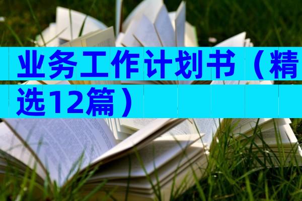 业务工作计划书（精选12篇）