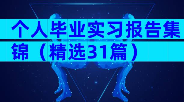 个人毕业实习报告集锦（精选31篇）