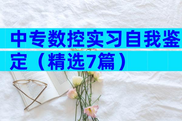 中专数控实习自我鉴定（精选7篇）