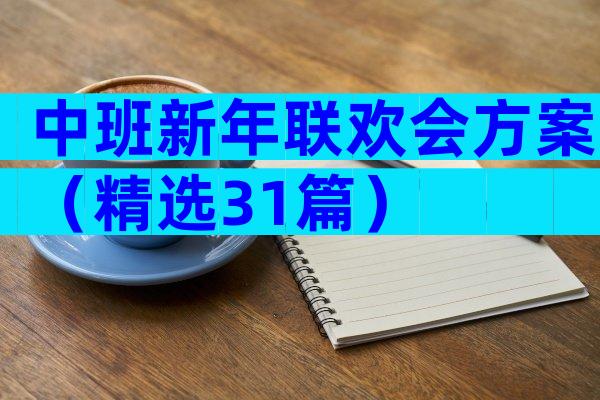 中班新年联欢会方案（精选31篇）