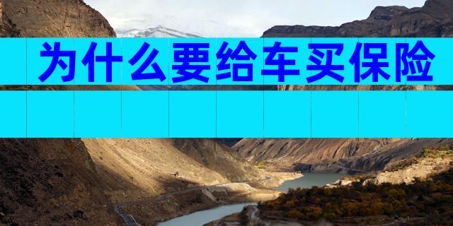 为什么要给车买保险