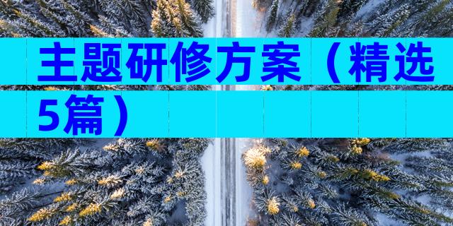 主题研修方案（精选5篇）
