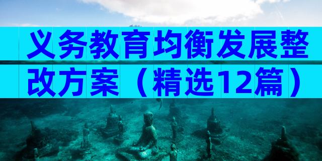 义务教育均衡发展整改方案（精选12篇）