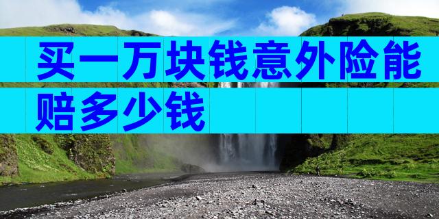 买一万块钱意外险能赔多少钱