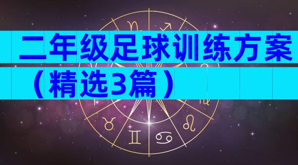 二年级足球训练方案（精选3篇）