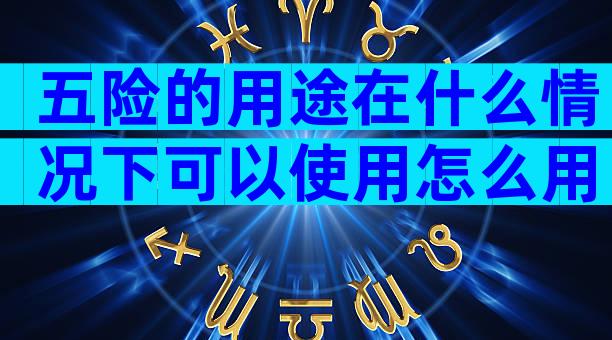 五险的用途在什么情况下可以使用怎么用