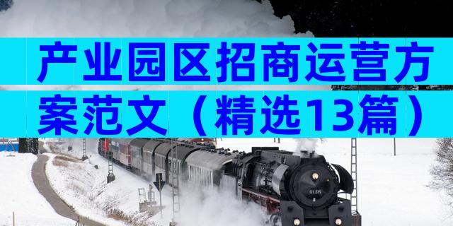 产业园区招商运营方案范文（精选13篇）