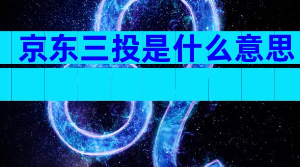 京东三投是什么意思
