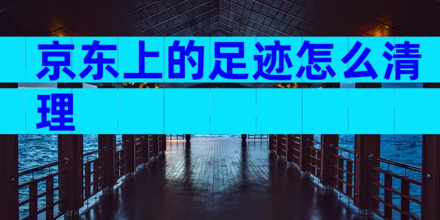 京东上的足迹怎么清理