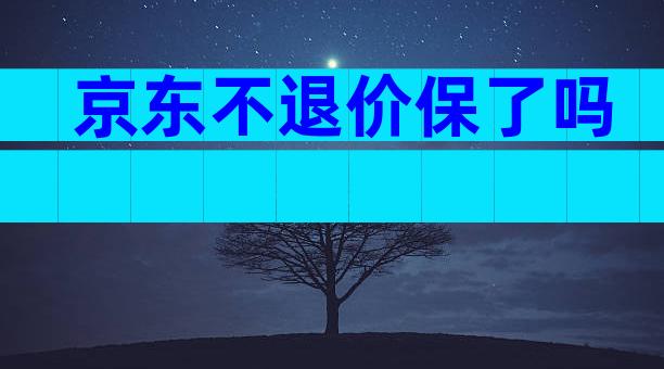 京东不退价保了吗