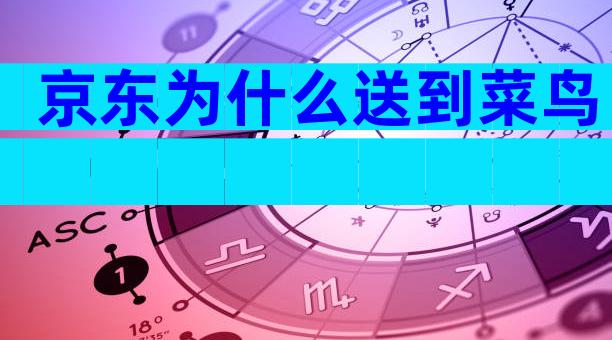 京东为什么送到菜鸟