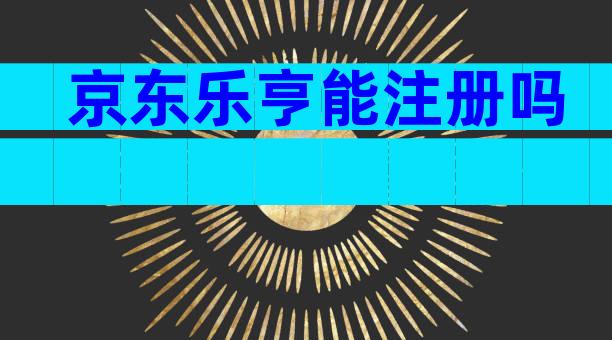 京东乐亨能注册吗