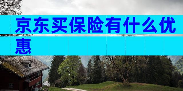 京东买保险有什么优惠
