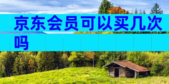 京东会员可以买几次吗