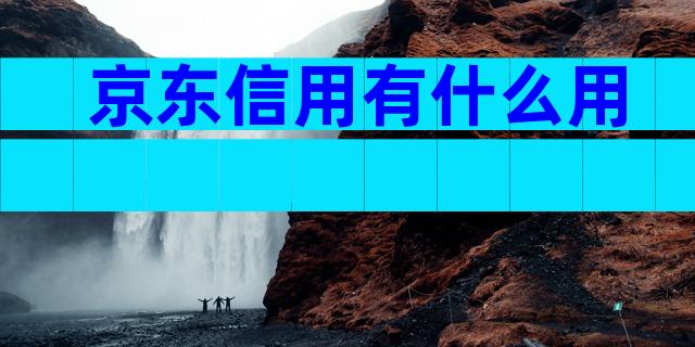 京东信用有什么用