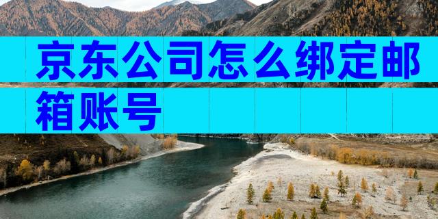 京东公司怎么绑定邮箱账号