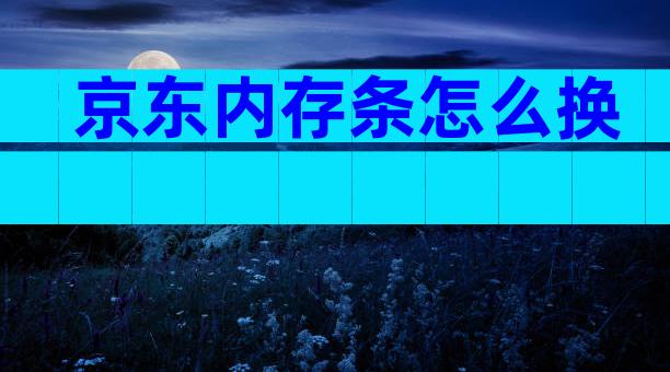 京东内存条怎么换