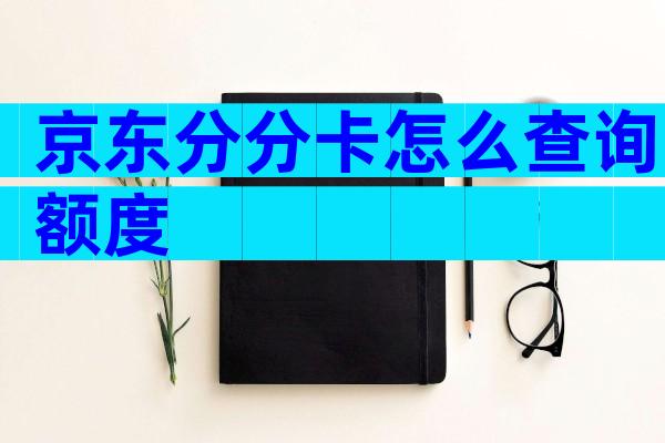 京东分分卡怎么查询额度