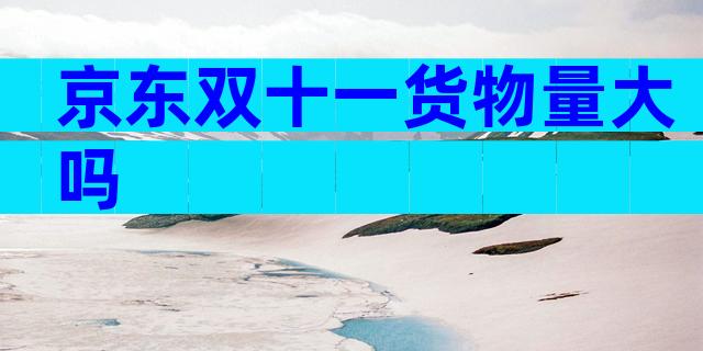 京东双十一货物量大吗