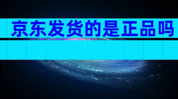 京东发货的是正品吗
