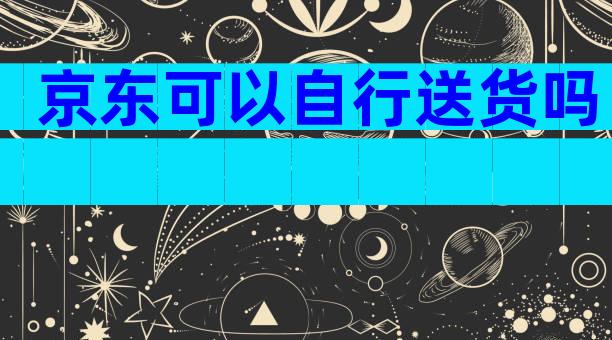 京东可以自行送货吗