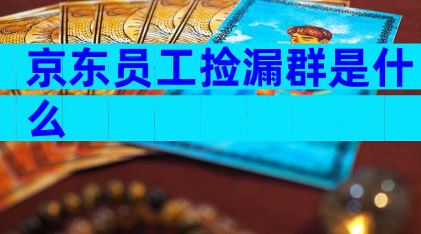 京东员工捡漏群是什么